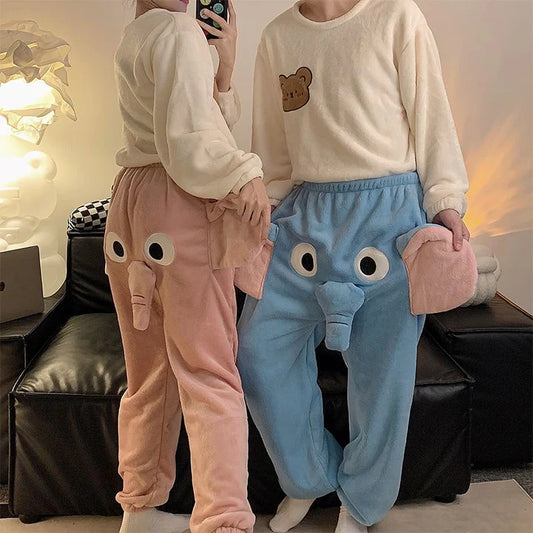 Couple Elephant Home Pants