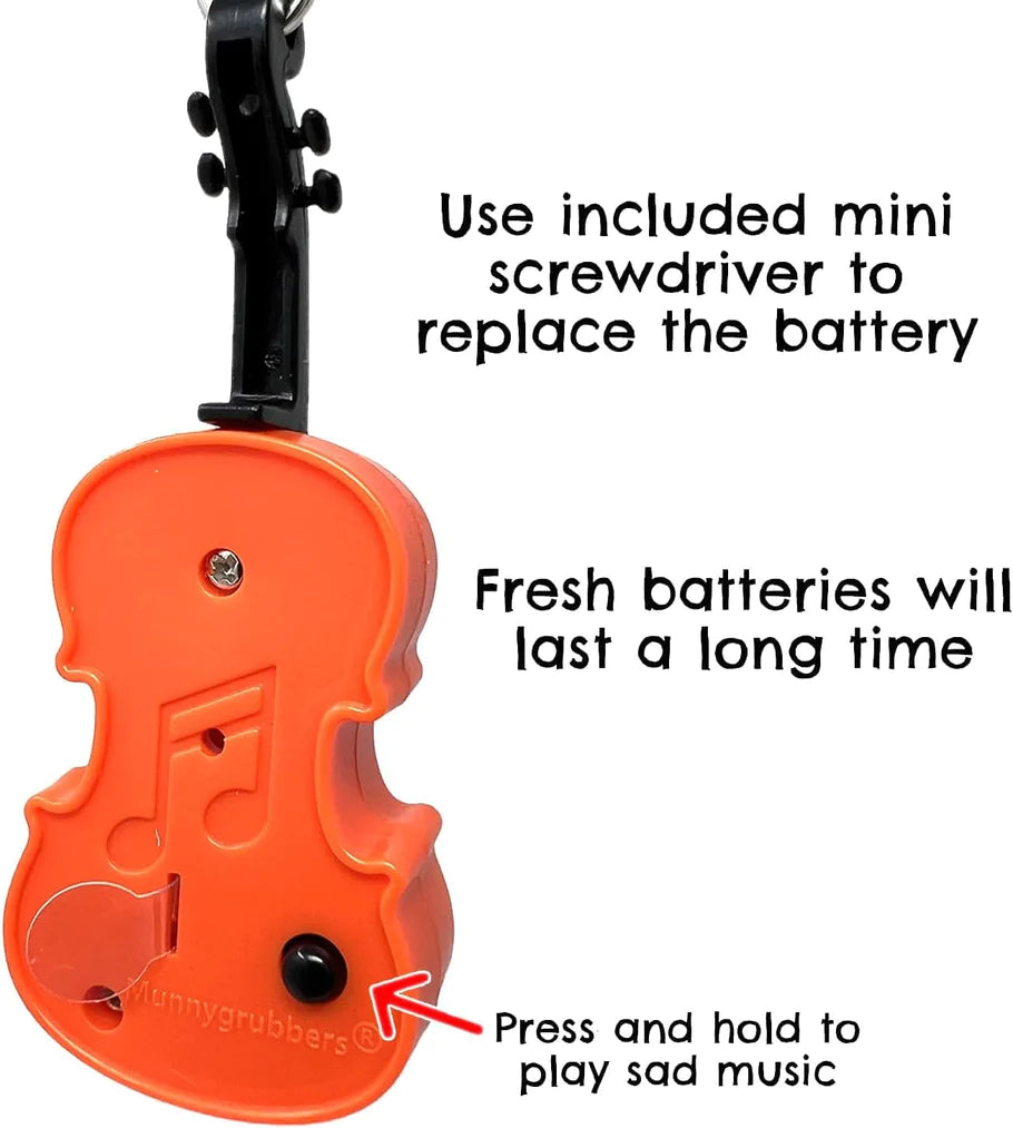 Mini World's Smallest Violin Playable Keychain