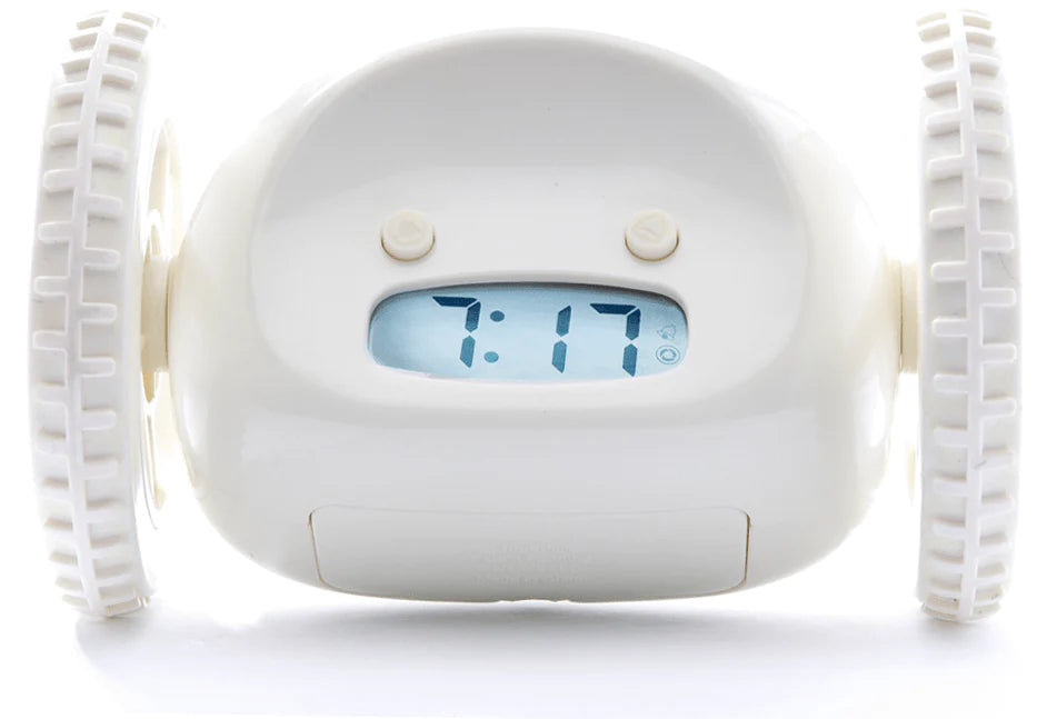 Rolling alarm clock