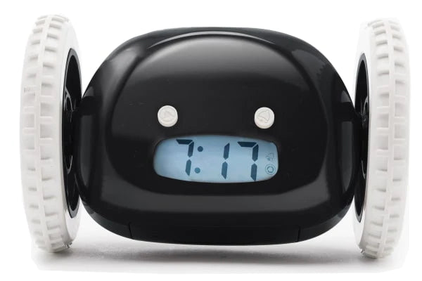 Rolling alarm clock
